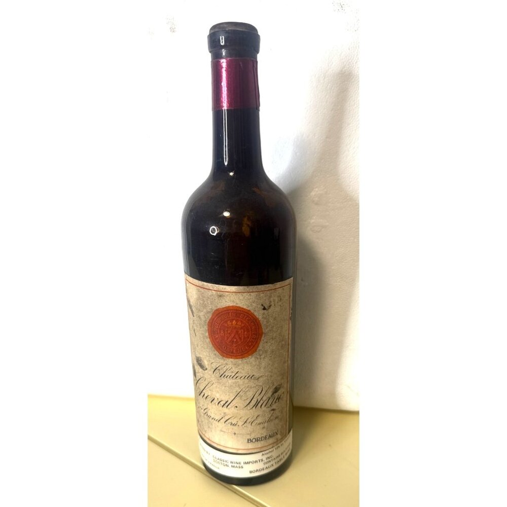 Chateau Cheval Blanc Bordeaux EMPTY Wine Bottle 750ml Imported Classic Wines MA